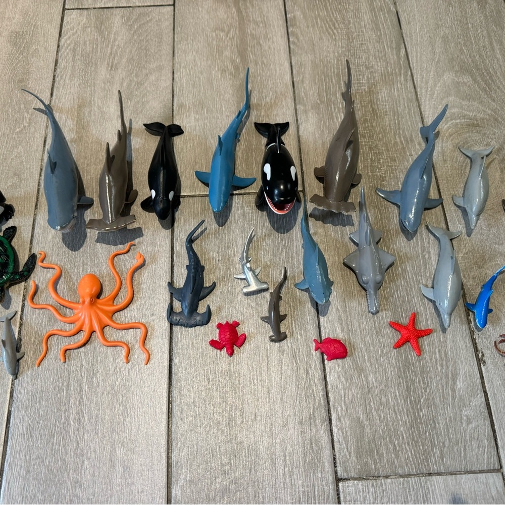 Assorted Ocean Animal Figures Set - Multicolor